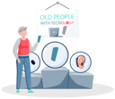 پیش‌نمایش فایل old-man-using-gadgets-and-technology-5668669 از پک سالمندان با تکنولوژی