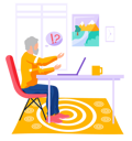 پیش‌نمایش فایل old-man-working-on-laptop-5668660 از پک سالمندان با تکنولوژی