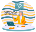 پیش‌نمایش فایل aged-lady-working-on-laptop-5668687 از پک سالمندان با تکنولوژی