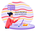 پیش‌نمایش فایل aged-woman-working-on-laptop-5668686 از پک سالمندان با تکنولوژی