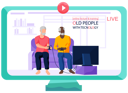 پیش‌نمایش فایل elderly-people-use-computer-and-spend-time-with-gadgets-5668714 از پک سالمندان با تکنولوژی