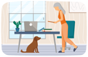 پیش‌نمایش فایل elderly-woman-working-in-office-5668709 از پک سالمندان با تکنولوژی