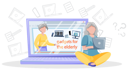 پیش‌نمایش فایل old-lady-using-laptop-5668688 از پک سالمندان با تکنولوژی