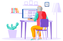 پیش‌نمایش فایل old-man-looking-for-information-and-surfing-internet-5668711 از پک سالمندان با تکنولوژی