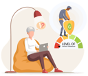 پیش‌نمایش فایل old-woman-working-on-computer-5668692 از پک سالمندان با تکنولوژی