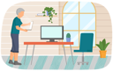 پیش‌نمایش فایل retired-elderly-man-working-on-laptop-5668707 از پک سالمندان با تکنولوژی