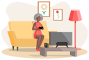 پیش‌نمایش فایل retired-female-playing-video-game-5668700 از پک سالمندان با تکنولوژی