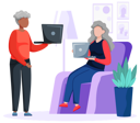 پیش‌نمایش فایل aged-couple-working-on-laptop-5668606 از پک گجت‌ها برای سالمندان