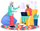پیش‌نمایش فایل aged-man-chatting-on-video-call-and-working-on-laptop-5668590 از پک گجت‌ها برای سالمندان