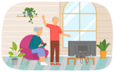 پیش‌نمایش فایل old-people-playing-video-game-5668613 از پک گجت‌ها برای سالمندان