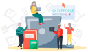 پیش‌نمایش فایل old-people-with-laptop-learn-to-work-with-computer-5668600 از پک گجت‌ها برای سالمندان