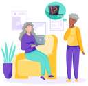 پیش‌نمایش فایل senior-women-working-on-computer-5668616 از پک گجت‌ها برای سالمندان