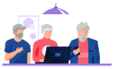 پیش‌نمایش فایل aged-men-working-on-laptop-5668627 از پک زوج سالمند با گجت‌ها