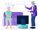 پیش‌نمایش فایل old-man-playing-video-game-and-aged-woman-chatting-on-video-call-5668638 از پک زوج سالمند با گجت‌ها