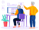 پیش‌نمایش فایل aged-man-working-on-computer-5668578 از پک گجت‌ها برای سالمندان