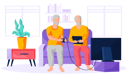پیش‌نمایش فایل aged-men-playing-video-game-5668568 از پک گجت‌ها برای سالمندان