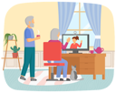 پیش‌نمایش فایل old-couple-talking-to-relative-by-video-call-5668561 از پک گجت‌ها برای سالمندان