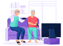 پیش‌نمایش فایل old-men-playing-video-game-5668573 از پک گجت‌ها برای سالمندان