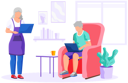 پیش‌نمایش فایل old-woman-and-man-with-laptop-5668581 از پک گجت‌ها برای سالمندان