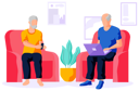 پیش‌نمایش فایل two-elderly-men-at-home-with-modern-digital-gadgets-5668574 از پک گجت‌ها برای سالمندان