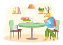 پیش‌نمایش فایل deer-working-on-laptop-5670729 از پک حیوانات کاری