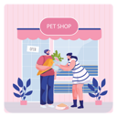 پیش‌نمایش فایل man-giving-food-to-rabbit-5669332 از پک فروشگاه حیوانات خانگی