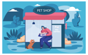 پیش‌نمایش فایل pet-shop-owner-giving-food-to-dog-5669340 از پک فروشگاه حیوانات خانگی