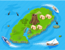 پیش‌نمایش فایل cruise-yacht-near-tropical-island-5670705 از پک جزیره
