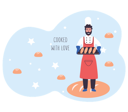 پیش‌نمایش فایل male-baker-holding-bread-plate-5669554 از پک نانوایی خانوادگی