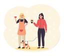 پیش‌نمایش فایل woman-with-dog-holding-coffee-5669552 از پک نانوایی خانوادگی