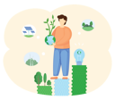 پیش‌نمایش فایل man-planting-trees-for-climate-change-5680523 از پک آگاهی از تغییرات آب‌وهوا