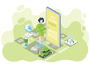 پیش‌نمایش فایل woman-using-green-technology-5680585 از پک فناوری سبز