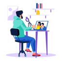 پیش‌نمایش فایل man-listening-to-podcast-live-5682656 از پک پادکست