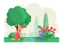 پیش‌نمایش فایل children-playing-board-game-in-park-5682715 از پک بازی کردن