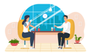 پیش‌نمایش فایل couple-sitting-at-table-and-playing-card-5682721 از پک بازی کردن