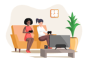 پیش‌نمایش فایل girls-playing-video-games-sitting-on-couch-with-gamepad-5682727 از پک بازی کردن