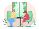 پیش‌نمایش فایل man-and-woman-playing-chess-in-living-room-5682723 از پک بازی کردن
