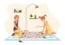 پیش‌نمایش فایل mother-and-daughter-playing-card-game-5682714 از پک بازی کردن