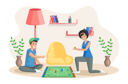 پیش‌نمایش فایل mother-and-son-have-fun-with-table-game-5682712 از پک بازی کردن