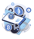 پیش‌نمایش فایل cryptocurrency-transactions-5683367 از پک تجزیه و تحلیل ارز دیجیتال