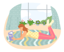 پیش‌نمایش فایل girl-reading-book-5684868 از پک کتاب خوانی