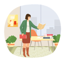 پیش‌نمایش فایل woman-reading-book-5684859 از پک کتاب خوانی