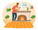 پیش‌نمایش فایل young-boy-reading-book-at-home-5684867 از پک کتاب خوانی