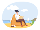 پیش‌نمایش فایل young-female-reading-book-5684851 از پک کتاب خوانی