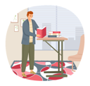 پیش‌نمایش فایل young-man-reading-book-5684861 از پک کتاب خوانی