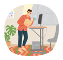 پیش‌نمایش فایل young-man-reading-book-standing-near-table-5684850 از پک کتاب خوانی