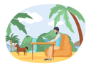 پیش‌نمایش فایل boy-reading-book-on-vacation-5684886 از پک خواندن کتاب