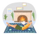 پیش‌نمایش فایل man-reading-book-at-home-5684891 از پک خواندن کتاب