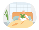 پیش‌نمایش فایل young-man-in-bed-reading-book-5684892 از پک خواندن کتاب