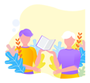 پیش‌نمایش فایل boy-and-girl-reading-book-5684375 از پک خواندن کتاب